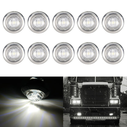 10 ชิ้น MK-118 3/4 นิ้วกรอบโลหะรถยนต์ / รถบรรทุก 3LEDs เครื่องหมายด้านข้างไฟแสดงสถานะหลอดไฟโคมไฟ, MK-118(Blue Light), MK-118(Green Light), MK-118(Red Light), MK-118(White Light), MK-118 (Yellow Light)
