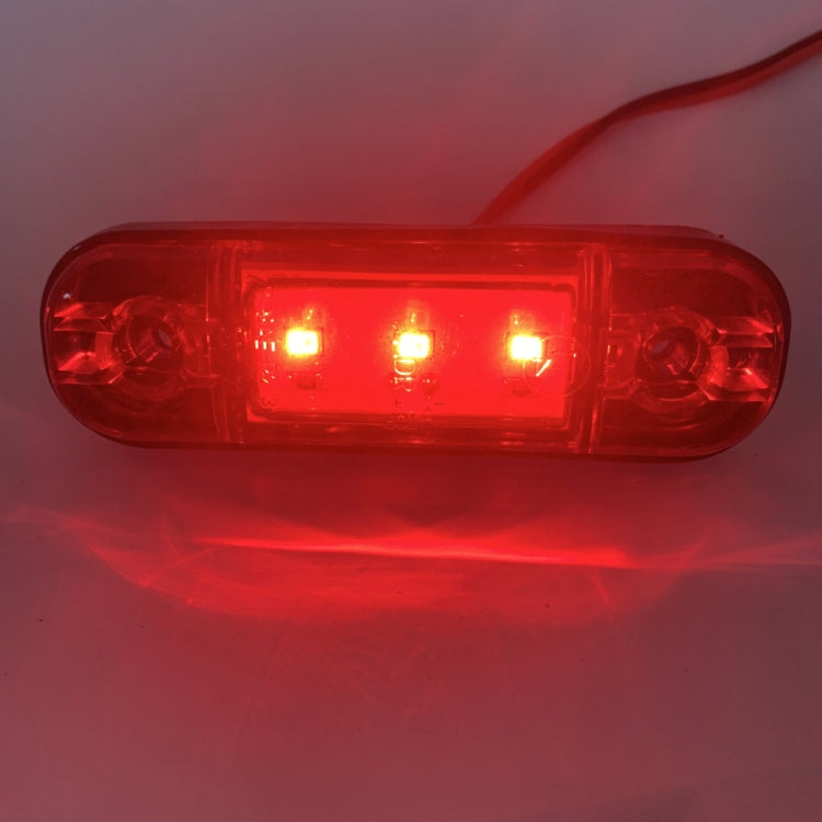 5 ชิ้น MK-327 รถยนต์ / รถบรรทุก 3LEDs ไฟแสดงสถานะเครื่องหมายด้านข้างไฟท้าย, MK-327(Red Light), MK-327(White Light), MK-327(Yellow Light)