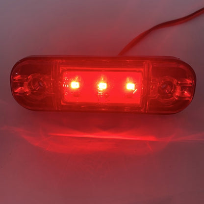 5 ชิ้น MK-327 รถยนต์ / รถบรรทุก 3LEDs ไฟแสดงสถานะเครื่องหมายด้านข้างไฟท้าย, MK-327(Red Light), MK-327(White Light), MK-327(Yellow Light)