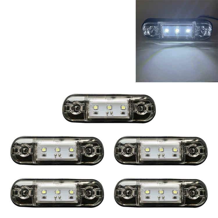5 ชิ้น MK-327 รถยนต์ / รถบรรทุก 3LEDs ไฟแสดงสถานะเครื่องหมายด้านข้างไฟท้าย, MK-327(Red Light), MK-327(White Light), MK-327(Yellow Light)