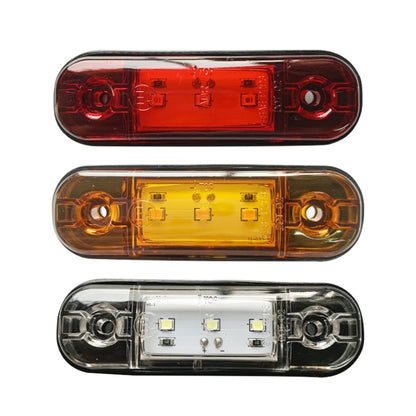 5 ชิ้น MK-327 รถยนต์ / รถบรรทุก 3LEDs ไฟแสดงสถานะเครื่องหมายด้านข้างไฟท้าย, MK-327(Red Light), MK-327(White Light), MK-327(Yellow Light)