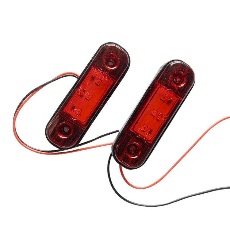 5 ชิ้น MK-327 รถยนต์ / รถบรรทุก 3LEDs ไฟแสดงสถานะเครื่องหมายด้านข้างไฟท้าย, MK-327(Red Light), MK-327(White Light), MK-327(Yellow Light)