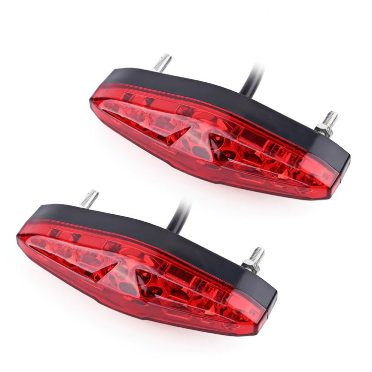 2 ชิ้น KC-WD-NEW-3X รถจักรยานยนต์ LED ไฟเบรกทำงานโคมไฟ, Running Lamp, KC-WD-NEW-3X