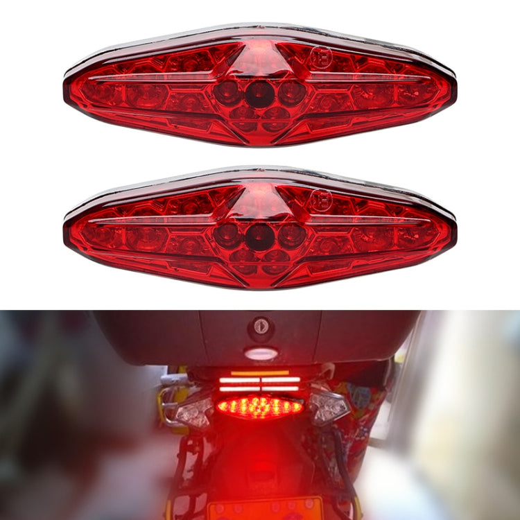 2 ชิ้น KC-WD-NEW-3X รถจักรยานยนต์ LED ไฟเบรกทำงานโคมไฟ, Running Lamp, KC-WD-NEW-3X
