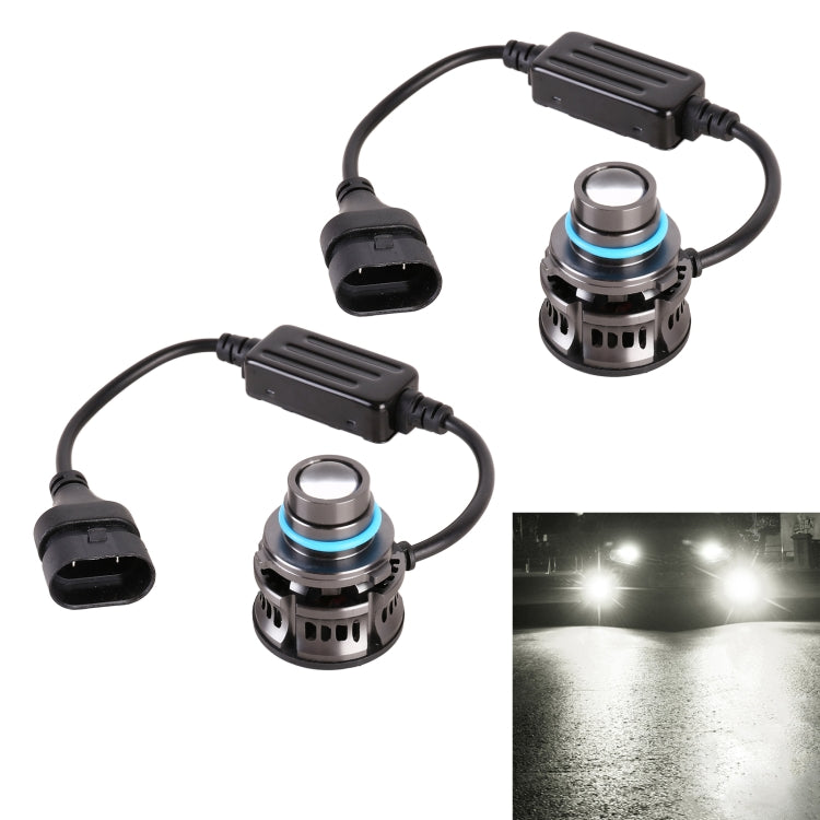 1 คู่ 9005 27W / DC12V รถอลูมิเนียมอัลลอยด์ LED ไฟหน้า, 9005 (Blue Light), 9005 (Gold Light), 9005 (Lime Green), 9005 (White Light)