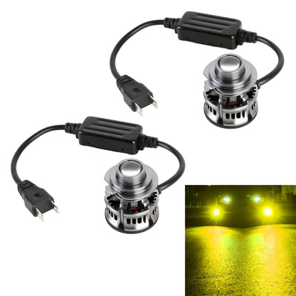 1 คู่ H7 27W/DC12V รถอลูมิเนียมอัลลอยด์ LED ไฟหน้า, H7 (Blue Light), H7 (Gold Light), H7 (Lime Green), H7 (White Light)