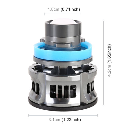 1 คู่ H11 27W / DC12V รถอลูมิเนียมอัลลอยด์ LED ไฟหน้า, H11 (Blue Light), H11 (Gold Light), H11 (Lime Green), H11 (White Light)