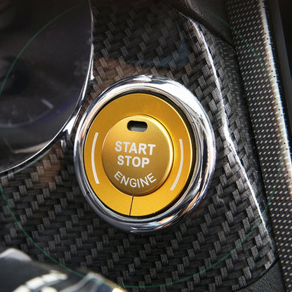 รถ เครื่องยนต์ Start Key PUSH ปุ่มแหวน Trim สติกเกอร์สำหรับ Infiniti, For Infiniti