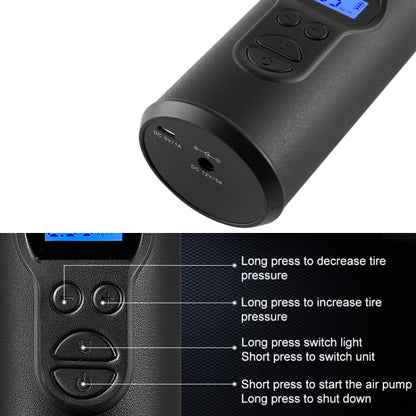 LCD Digital แสดงผล เครื่องสูบน้ำไฟฟ้าแบบพกพาแบบชาร์จไฟได้พร้อมไฟ COB