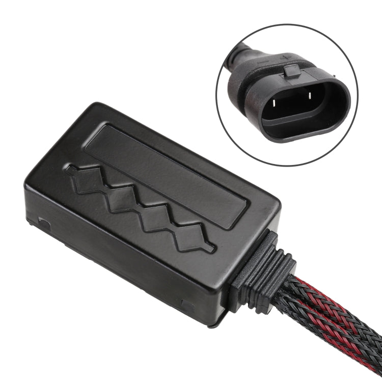 1 คู่ 9012 DC12V 65W 6000K 6500LM LED ไฟหน้ารถ, 9012