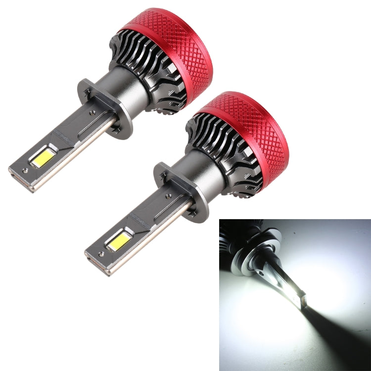 1 คู่ H1 DC12V 65W 6000K 6500LM LED ไฟหน้ารถ, H1
