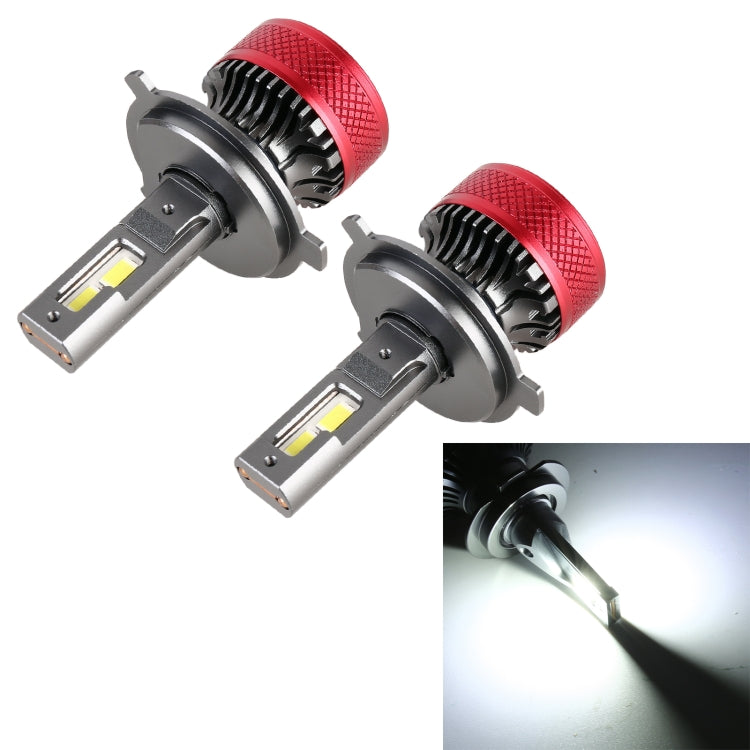 1 คู่ H4 DC12V 65W 6000K 6500LM LED ไฟหน้ารถ, H4