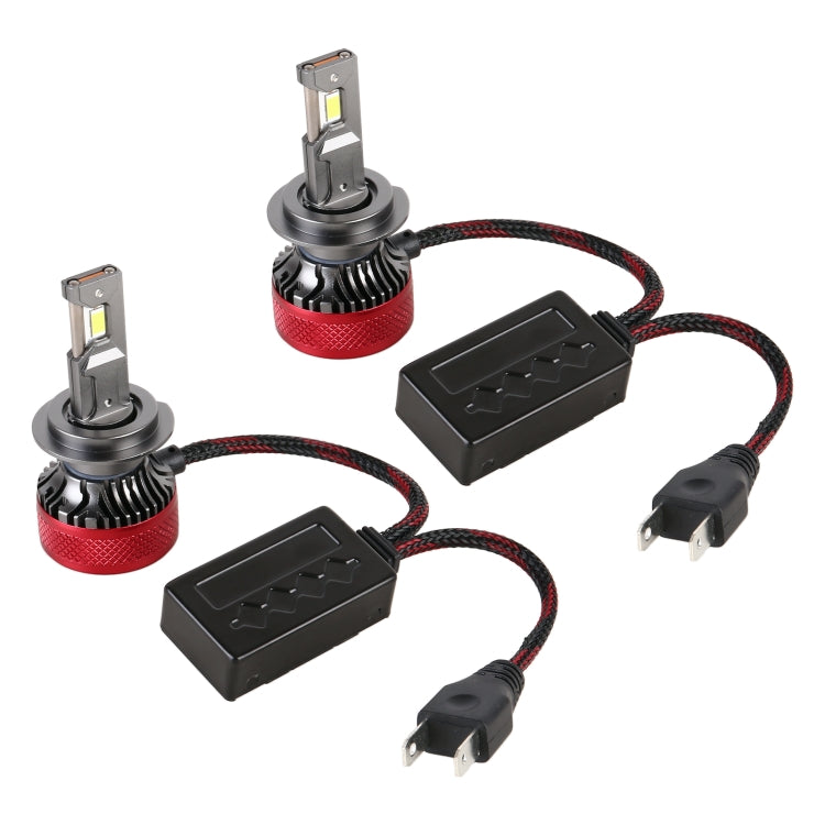 1 คู่ H7 DC12V 65W 6000K 6500LM LED ไฟหน้ารถ, H7