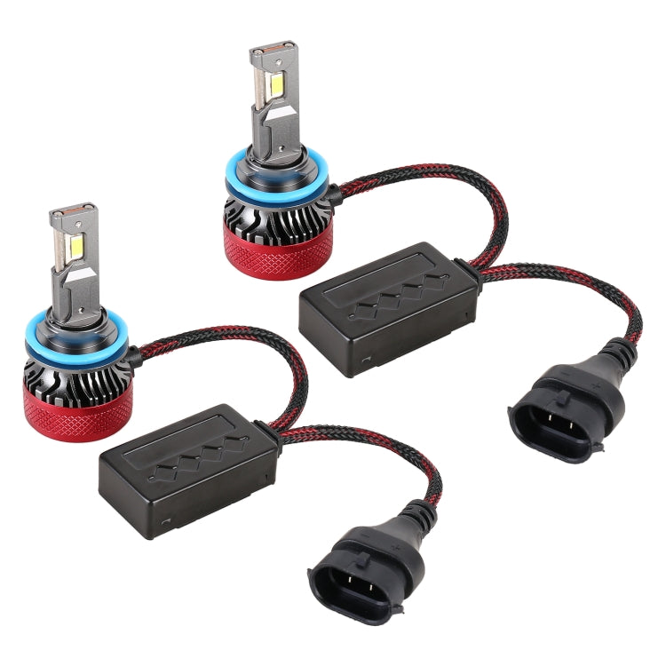 1 คู่ H8 DC12V 65W 6000K 6500LM LED ไฟหน้ารถ, H8 / H11