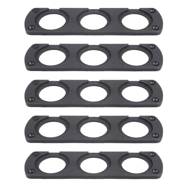 5 ชิ้น 3-Hole รถดัดแปลง USB ชาร์จโวลต์มิเตอร์ไฟแช็กแผง, 3-Hole