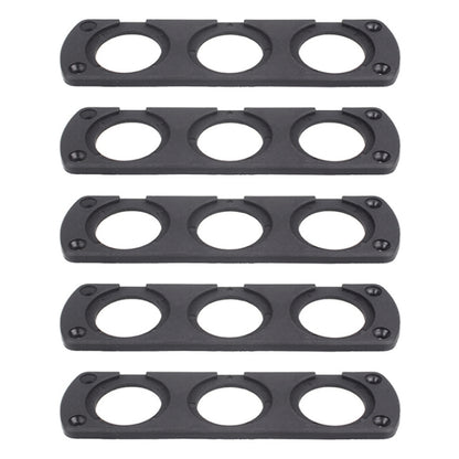 5 ชิ้น 3-Hole รถดัดแปลง USB ชาร์จโวลต์มิเตอร์ไฟแช็กแผง, 3-Hole
