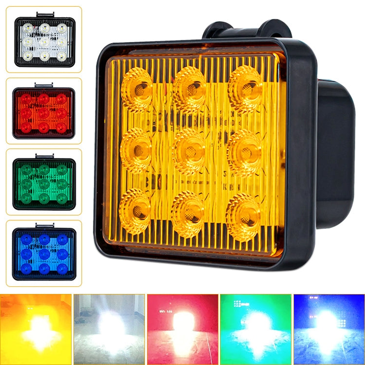 2 ชิ้น ZS-7013 3 นิ้ว 9LEDs Strobe กันน้ำรถยนต์ / ไฟเตือนรถบรรทุก