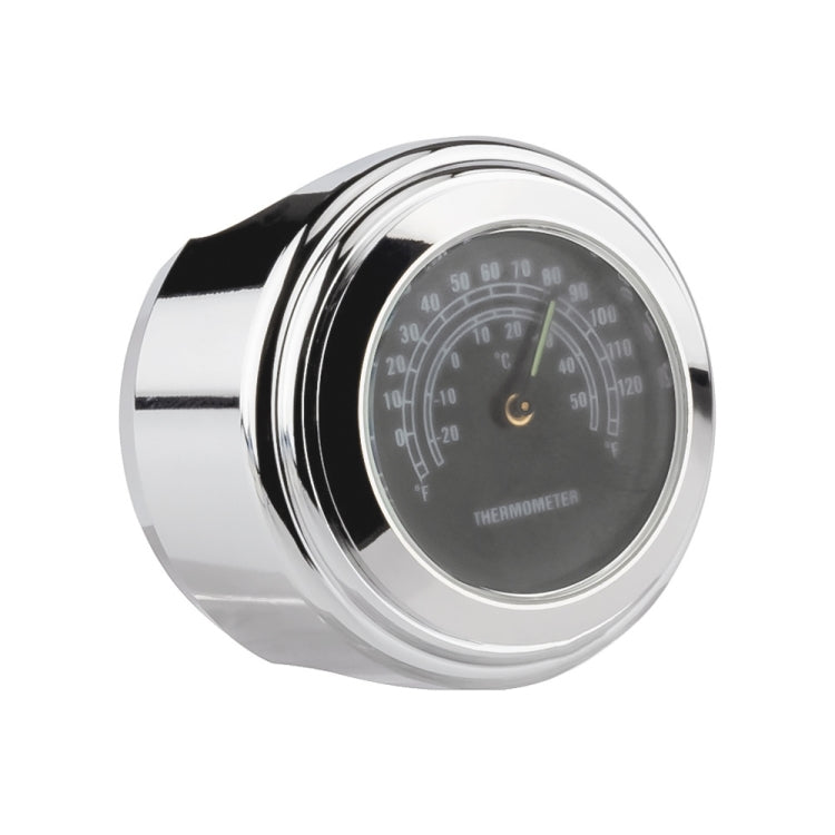 เครื่องวัดอุณหภูมิแฮนด์รถจักรยานยนต์ 2 ชิ้น 22-25 มม, Thermometer (Black), Thermometer (White)