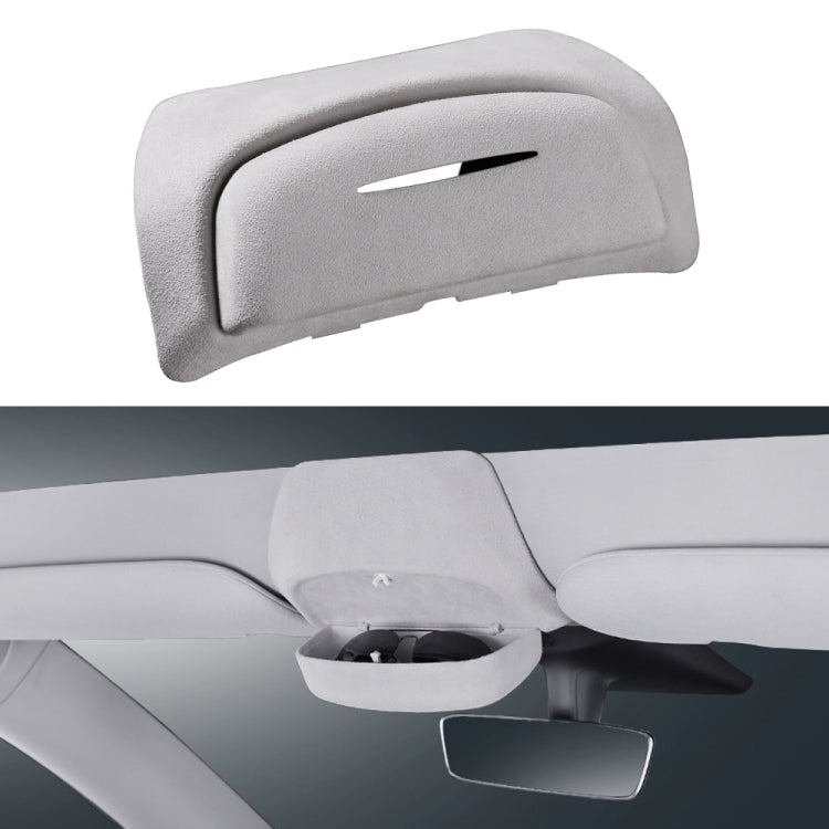 รถ Suede Wrap รุ่นแว่นตากันแดดกล่องเก็บสำหรับ Tesla รุ่น 3, Suede Wrap Version for Tesla Model 3
