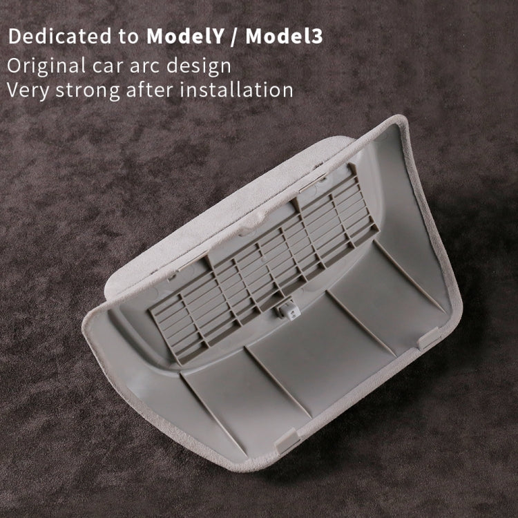 รถ Suede Wrap รุ่นแว่นตากันแดดกล่องเก็บสำหรับ Tesla รุ่น 3, Suede Wrap Version for Tesla Model 3