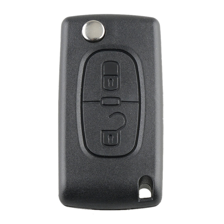 สำหรับ PEUGEOT 2 ปุ่มกุญแจรถควบคุมระยะไกลอัจฉริยะพร้อมชิปรวม PCF7961 และแบตเตอรี่และที่ยึดและใบมีดแบบ Slotted และสัญญาณ FSK ความถี่: 433MHz, For PEUGEOT FSK Signal
