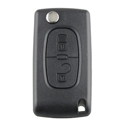 สำหรับ PEUGEOT 2 ปุ่มกุญแจรถควบคุมระยะไกลอัจฉริยะพร้อมชิปรวม PCF7961 และแบตเตอรี่และที่ยึดและใบมีดแบบ Slotted และสัญญาณ FSK ความถี่: 433MHz, For PEUGEOT FSK Signal