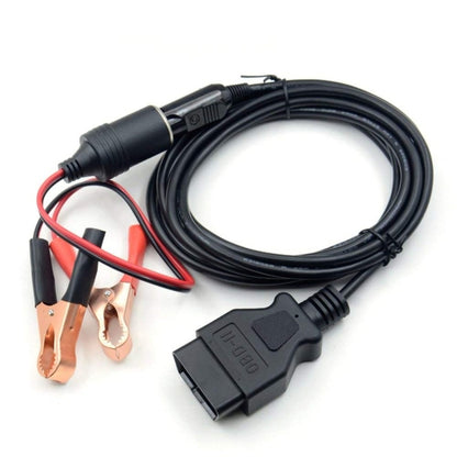 OBD II ECU รถฉุกเฉินสายไฟ Memory Saver พร้อมจระเข้ Clip-On ไฟแช็กซ็อกเก็ต, OBD II