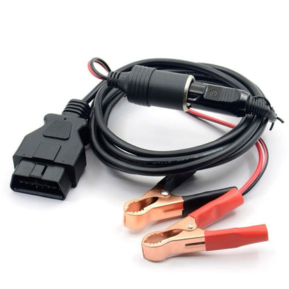OBD II ECU รถฉุกเฉินสายไฟ Memory Saver พร้อมจระเข้ Clip-On ไฟแช็กซ็อกเก็ต, OBD II