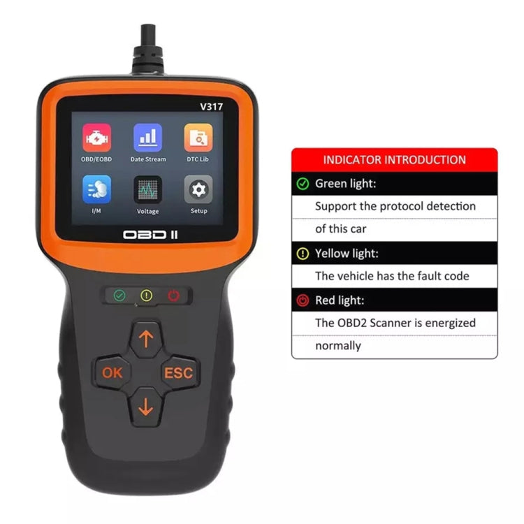 V317 รถเครื่องตรวจจับความผิดOBD2 ELM327 เครื่องสแกนเนอร์รหัสReader, V317
