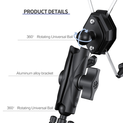 ZH-1558A1 ที่วางโทรศัพท์โลหะผสมอลูมิเนียมรูปตัว X แฮนด์รถจักรยานยนต์, ZH-1558A1