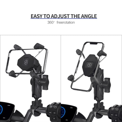 ZH-1558A1 ที่วางโทรศัพท์โลหะผสมอลูมิเนียมรูปตัว X แฮนด์รถจักรยานยนต์, ZH-1558A1