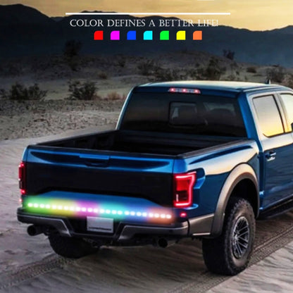S20-200CM 200 ซม. DC12V-24V รถด้านหลัง LED RGB ไฟวิ่งกลางวัน Strip โคมไฟสีสันสดใส, S20-200CM