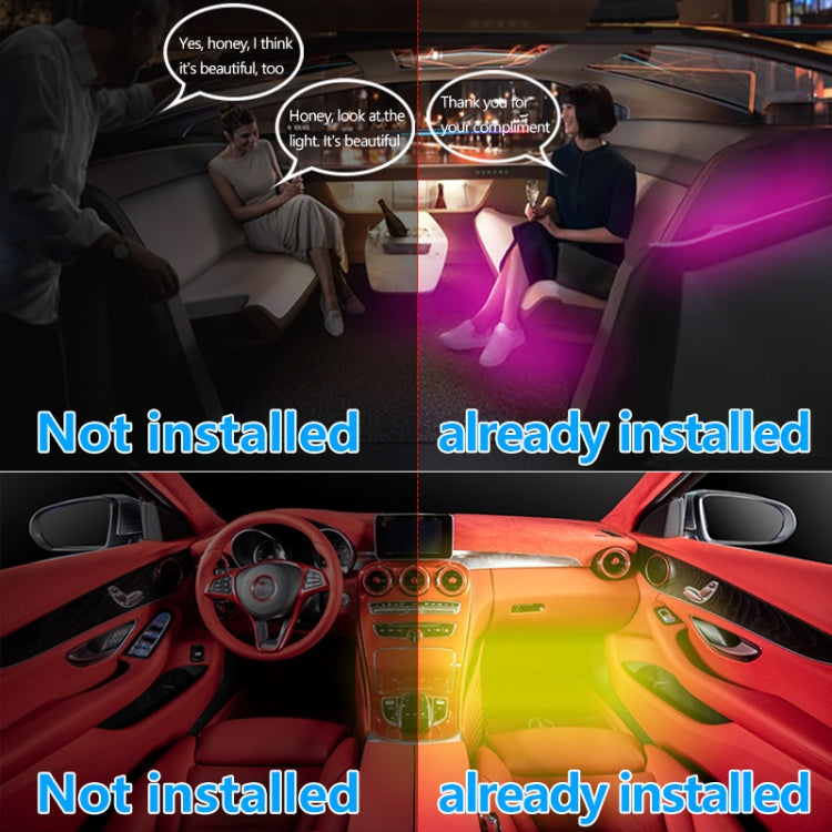 Y12 ไฟแช็กรถยนต์ RGB สีสันเท้า LED แสงบรรยากาศ, Y12 Cigarette Lighter