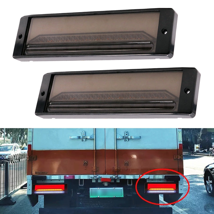 รถพ่วงบรรทุกหนัก 2 ชิ้น 147LED Light Guide ไฟเบรกสามสี