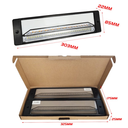 รถพ่วงบรรทุกหนัก 2 ชิ้น 147LED Light Guide ไฟเบรกสามสี