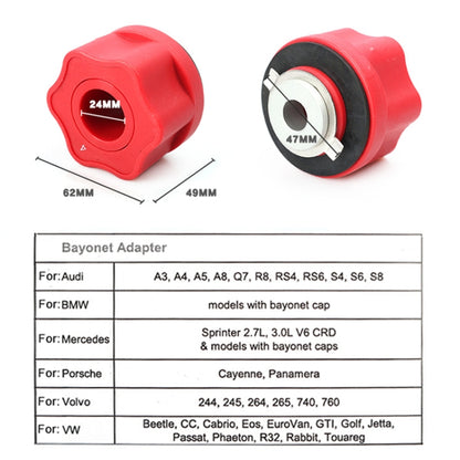รถ เครื่องยนต์ น้ำมัน เปลี่ยนเครื่องมือเปลี่ยนหัวฉีดช่องทางสำหรับ Audi / BMW / Benz / Volkswagen / Porsche, For Audi / BMW / Benz / Volkswagen / Porsche