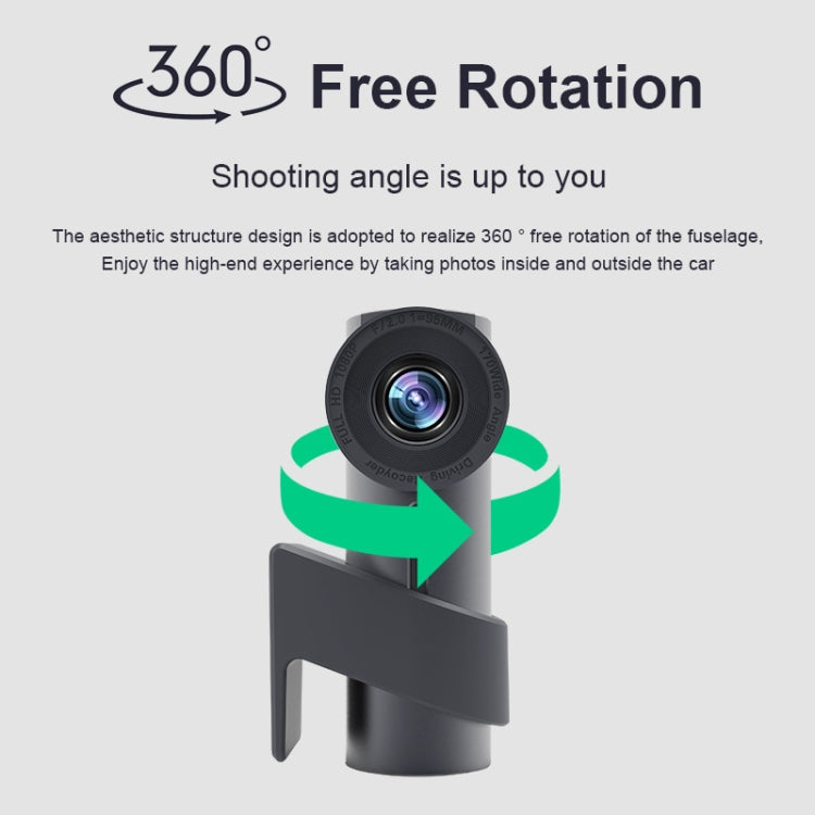 รถ WiFi กล้องคู่ซ่อน 360 องศาหมุนรถบันทึกการขับขี่, WiFi Dual Camera
