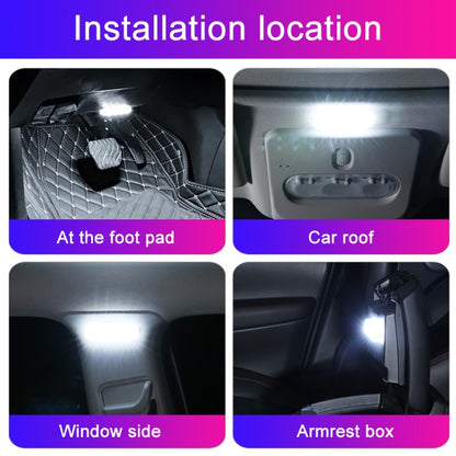 USB-C / Type-C การควบคุมสวิตช์สัมผัสสีเดียว รถ Foot Ambient Light, Ice Blue Light, Pink Light, White Light