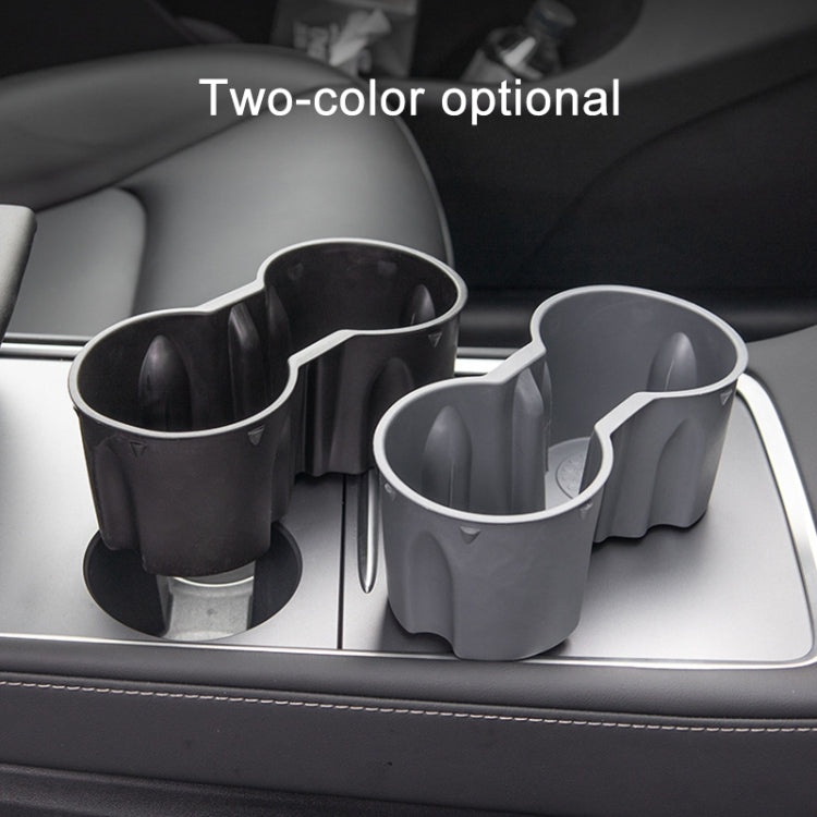 SHUNWEI SD-1054 ที่วางแก้วน้ำในรถยนต์สำหรับ Tesla รุ่น 3 / Y, SD-1054 (Black), SD-1054 (Grey)