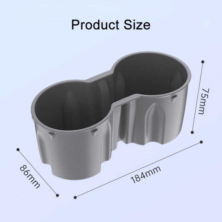 SHUNWEI SD-1054 ที่วางแก้วน้ำในรถยนต์สำหรับ Tesla รุ่น 3 / Y, SD-1054 (Black), SD-1054 (Grey)