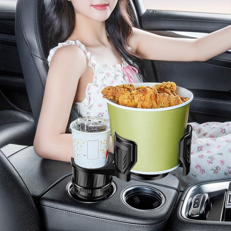 SB-3088 ที่วางแก้วน้ำแบบหมุนได้อเนกประสงค์สำหรับรถยนต์พร้อมเข็มทิศ, SB-3088 Black