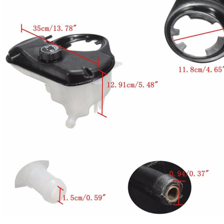 รถหม้อน้ำน้ำหล่อเย็นขยายถัง C2S18320 สำหรับ Jaguar X-Type 2002-2008, Radiator Coolant Expansion Tank