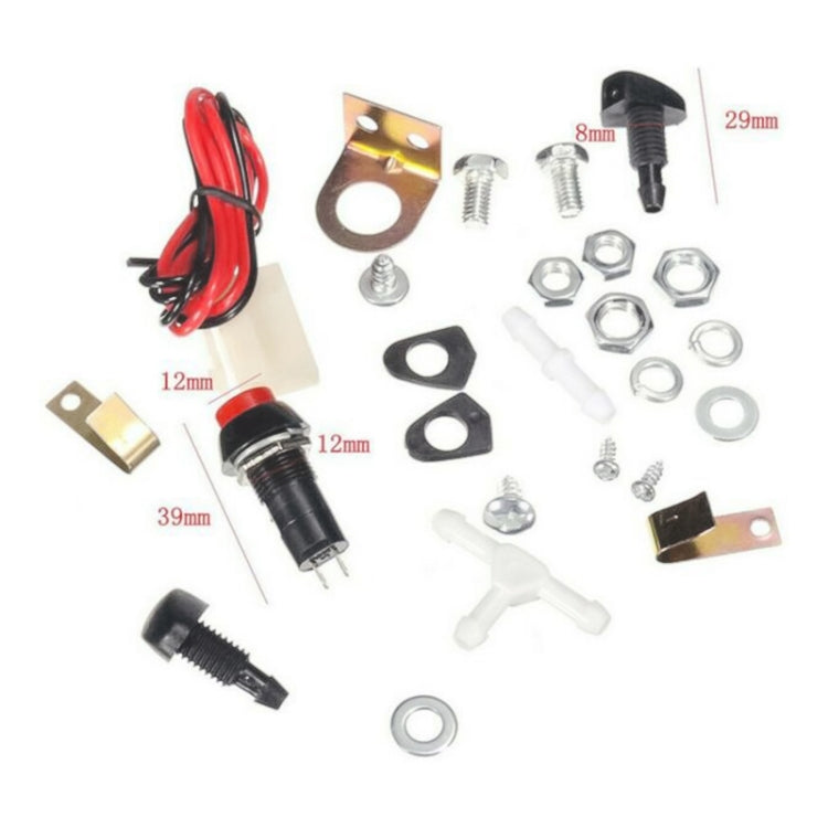 เครื่องมือทำความสะอาดกระจกรถยนต์ 12V 151286776374 พร้อมถุงน้ำขนาด 1 ลิตร, Windshield Cleaning Tool