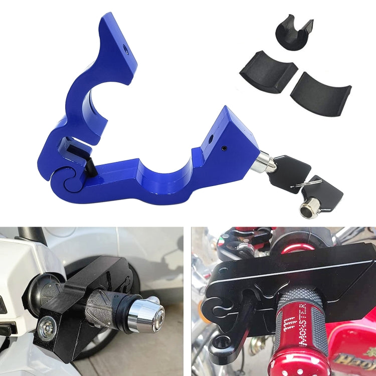 ล็อคมือจับคันเร่งโลหะผสมอลูมิเนียมรถจักรยานยนต์, Throttle Handle Lock (Black), Throttle Handle Lock (Blue), Throttle Handle Lock (Red)