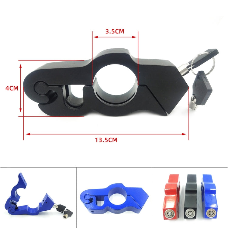 ล็อคมือจับคันเร่งโลหะผสมอลูมิเนียมรถจักรยานยนต์, Throttle Handle Lock (Black), Throttle Handle Lock (Blue), Throttle Handle Lock (Red)
