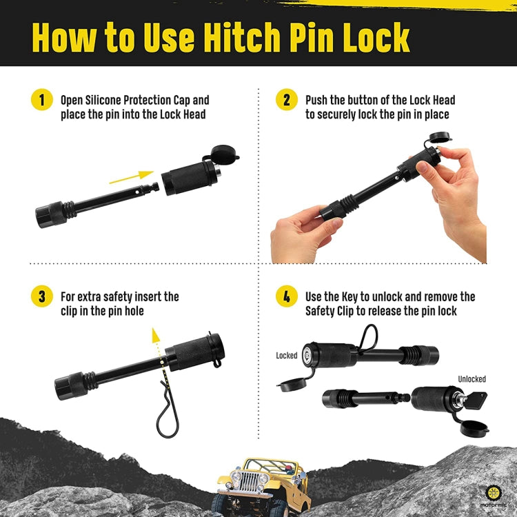 ชุดสลักล็อคพ่วงพ่วง, Trailer Hitch Lock Pin Set