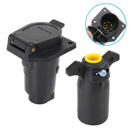ปลั๊กพ่วง 7-PIN 12V อะแดปเตอร์ตัวเชื่อมต่อใบมีดแบบอเมริกัน, CP-0220