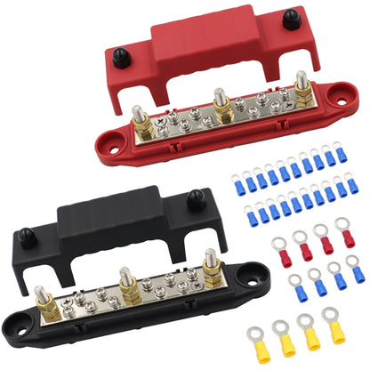 1คู่48V 150A M6 Power Distribution Terminal Blockแบตเตอรี่Bus BarชุดTerminal Block, M6 with Terminal Block