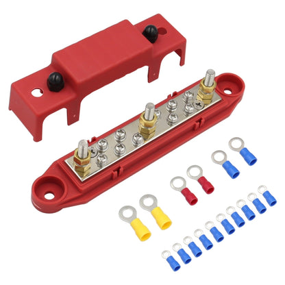 1คู่48V 150A M6 Power Distribution Terminal Blockแบตเตอรี่Bus BarชุดTerminal Block, M6 with Terminal Block