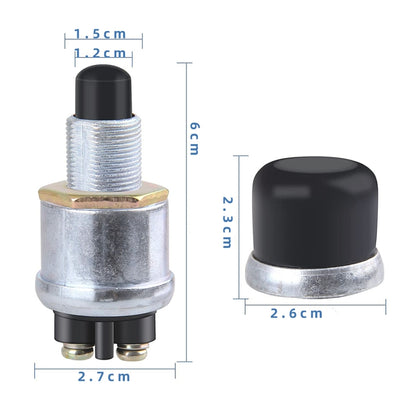 รถ เครื่องยนต์ One Key Start สวิตช์จุดระเบิด 12V สวิตช์แตรกันน้ำ, 12V